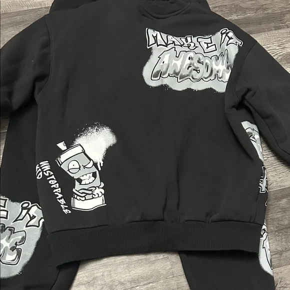 Zara Kids Black and Gray Matching Set - Picture 4 of 4